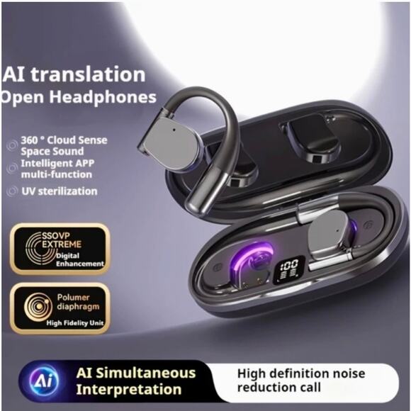 WORLD TALK 156 Languages 3 in 1 Translation Earbuds Professional Edition, NEW. - Picture 5 of 8